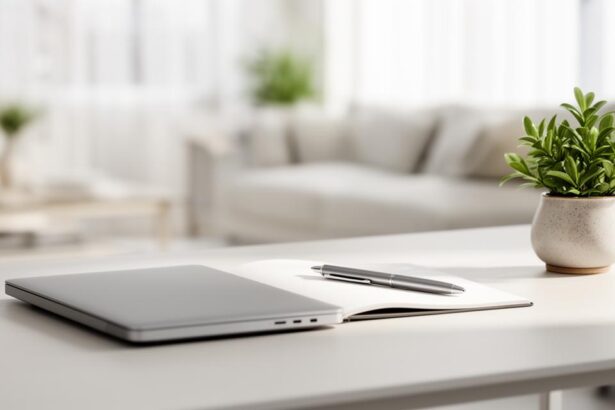 cahier, stylo et ordinateur