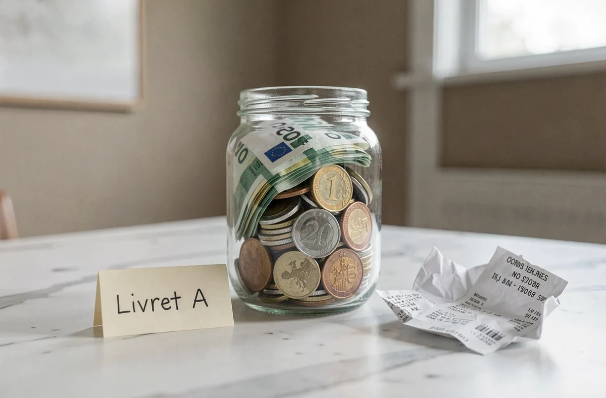 Bocal d'euros symbolisant l'épargne du livret A face à la perte de valeur causée par l'inflation