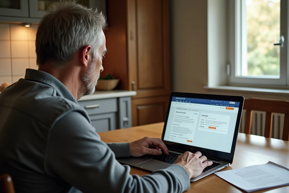 Particulier utilisant les services en ligne de la SGC Nord Vendée depuis son domicile en Vendée