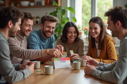 Groupe diversifié participant à une collecte d'argent